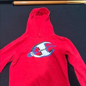 Champion Kids Bright Red Hoodie